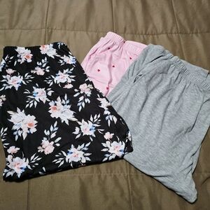 Wide Leg Cropped Lounge Pajama Pant Bundle